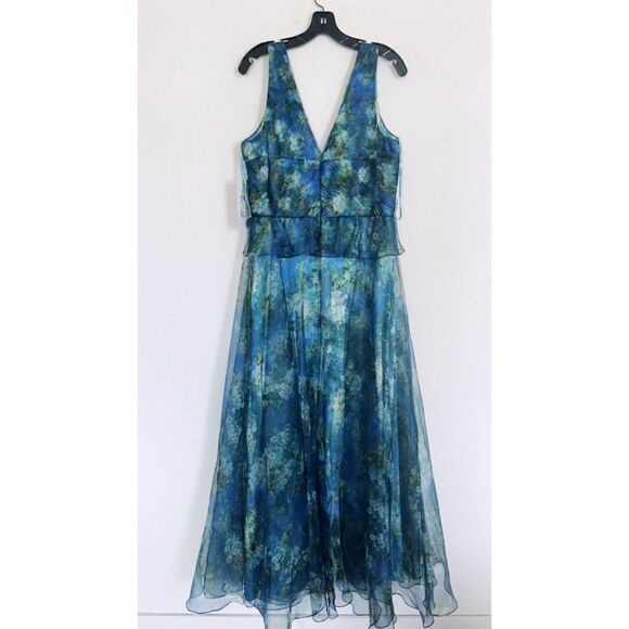 Theia ANTOINETTE V NECK GOWN US14 - Picture 10 of 11